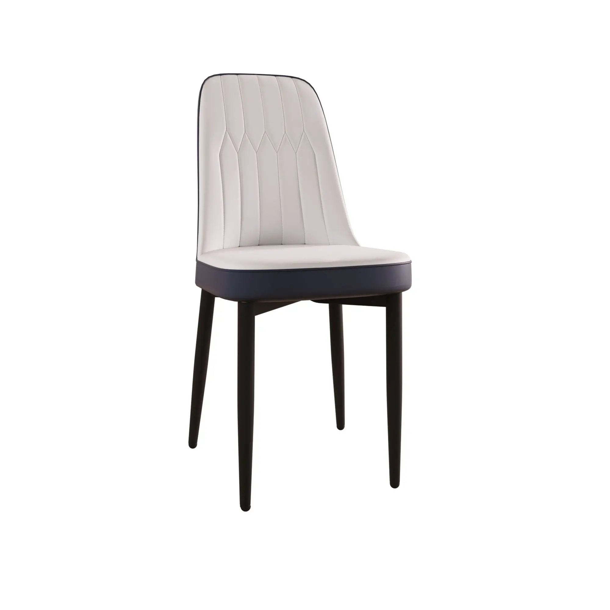 Modern Dining Chair With Cushions And Metal Legs by HouseOfZazla