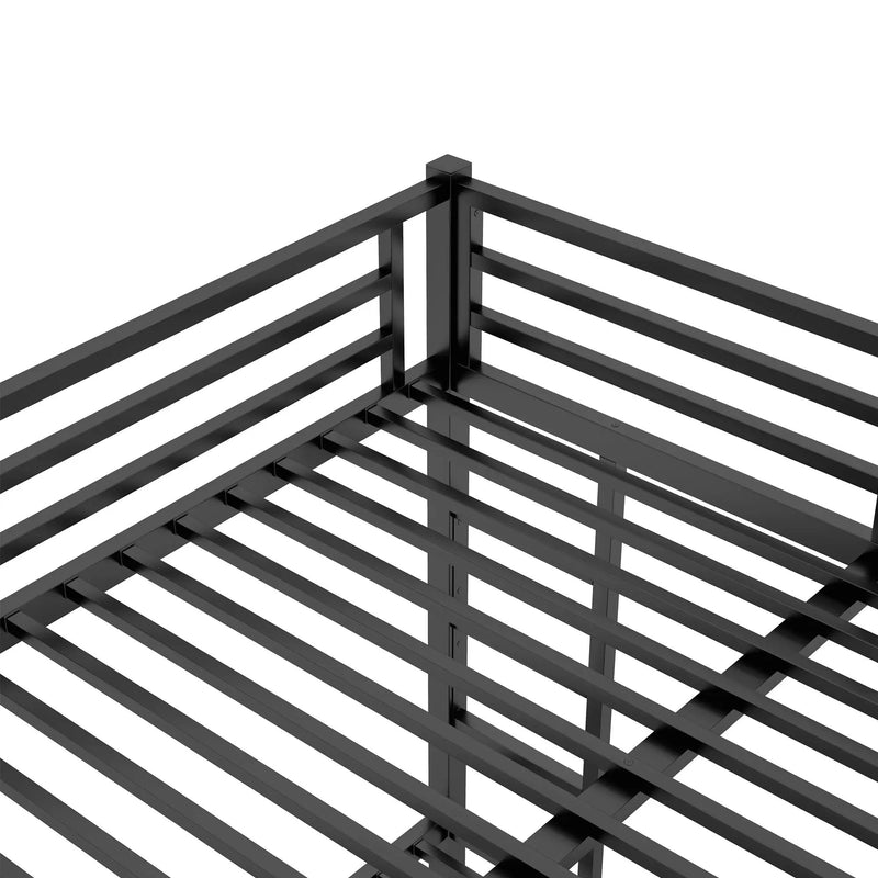 Metal Queen Over Queen Bunk Bed for Teens and Adults by HouseOfZazla