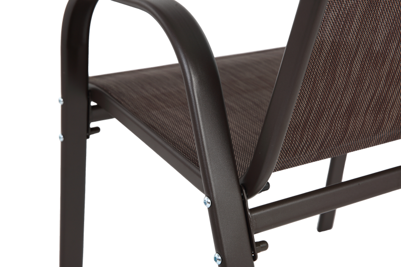 6 Piece Patio Chairs with High Backrest and Armrest - Brown by HouseOfZazla