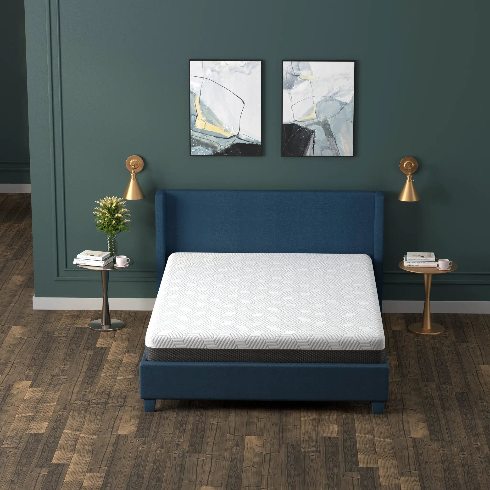 Omne Fria 8 Inch Queen Firm Mattress With Cooling Cover by HouseOfZazla