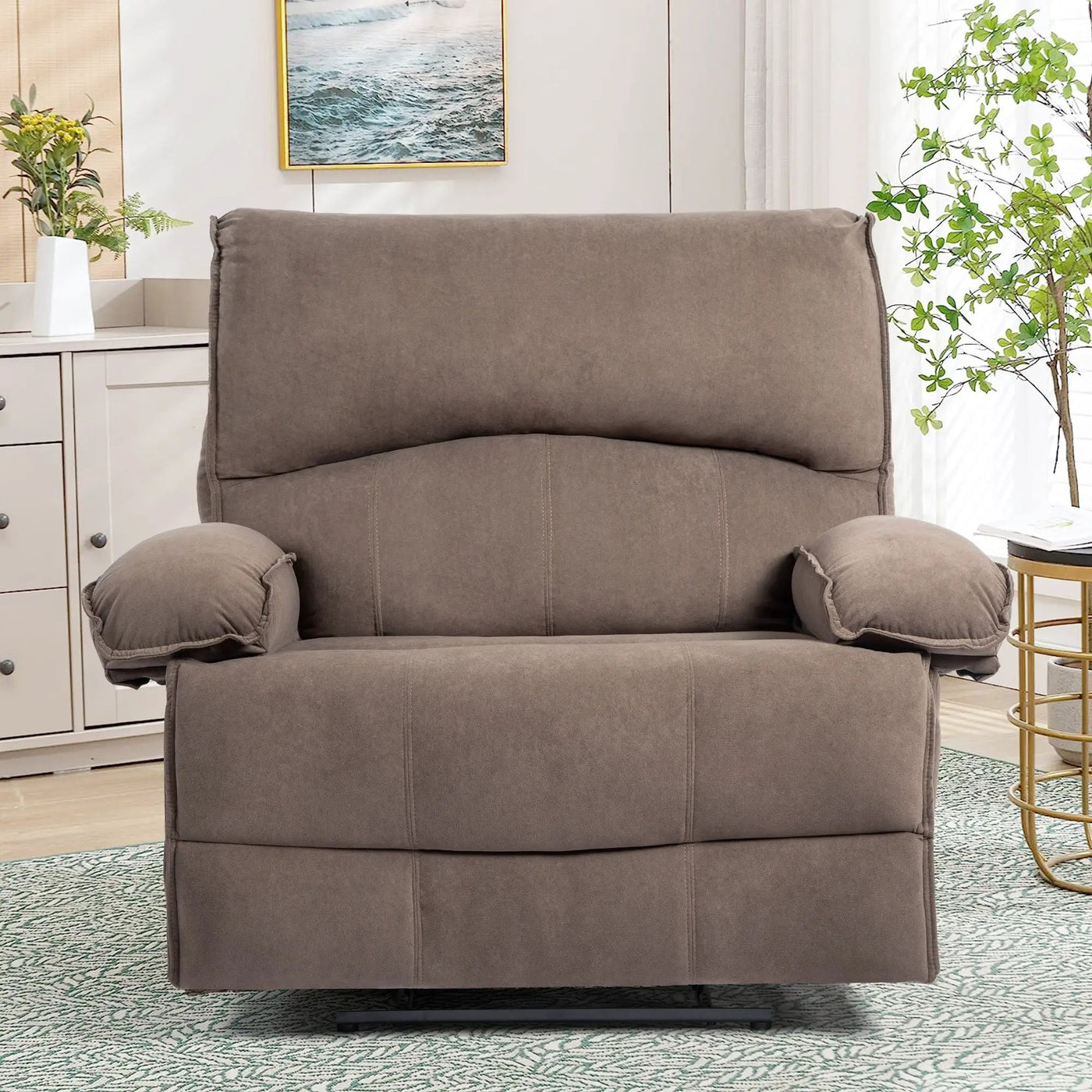 Oversized Manual Recliner Chair Sofa For Living Room by Unique Piece Furniture