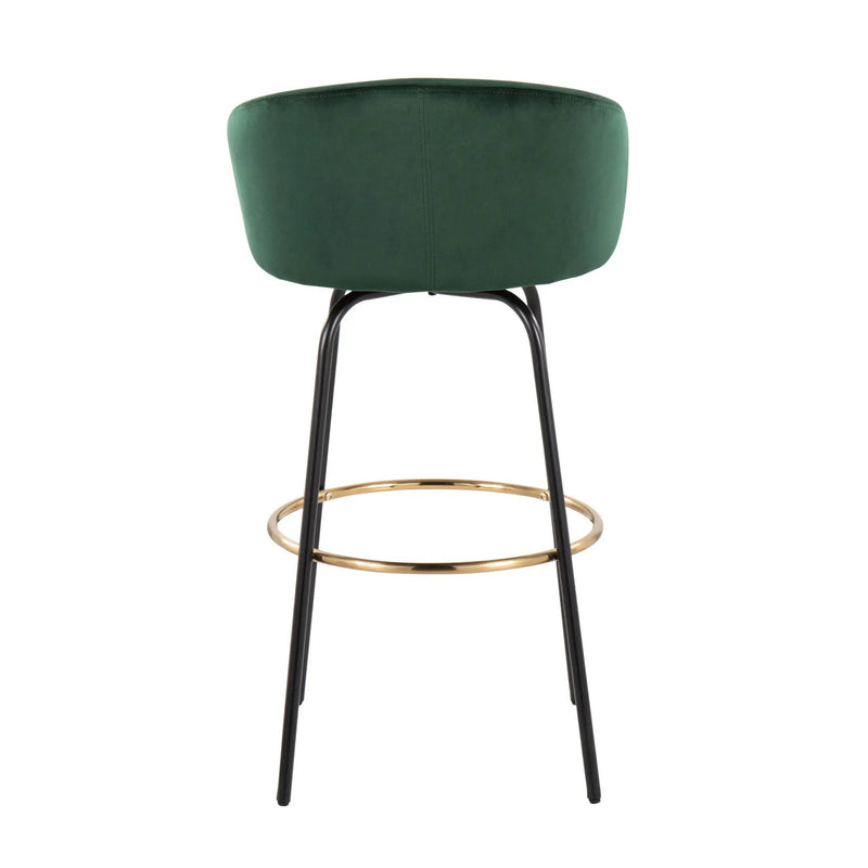 Claire - Contemporary / Glam Barstool With Footrest (Set of 2) by Unique Piece Furniture