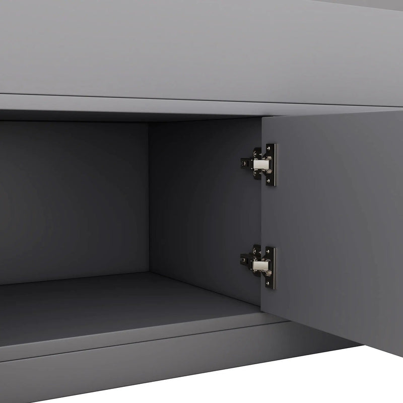 Captain Platform Bed Frame With Storage Bookcases, Shelves, And 4 Drawers