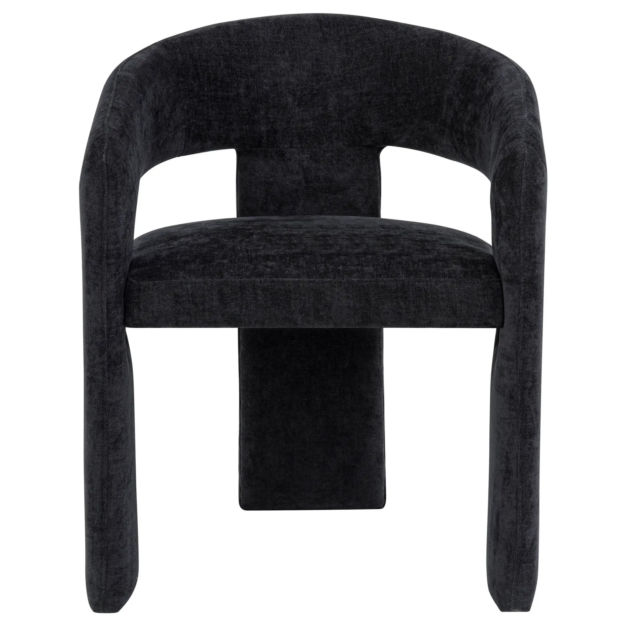 Carlow Upholstered Dining Arm Chair Black (Set of 2) by Unique Piece Furniture