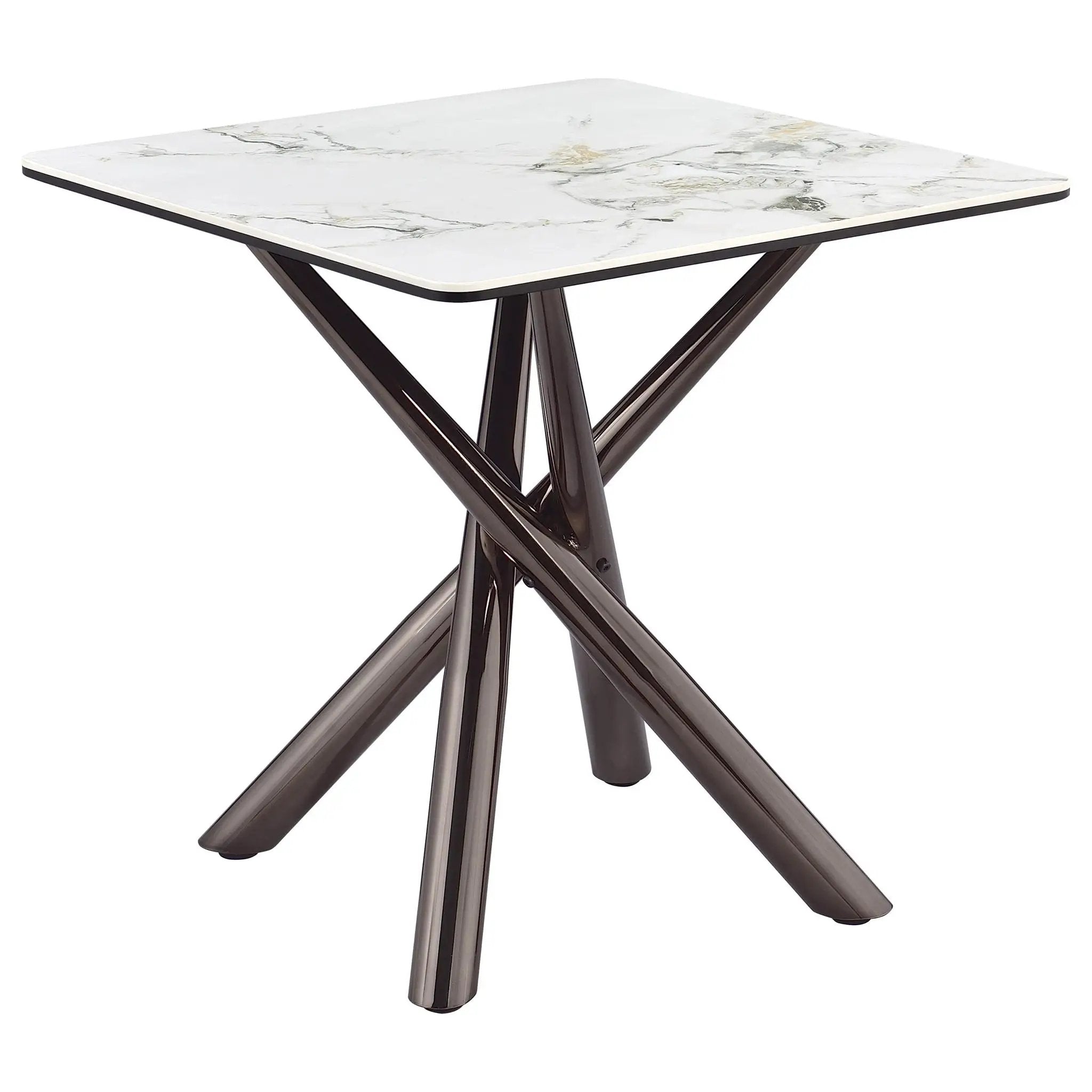 Carvell 3-piece Square Coffee and End Table Set Mirage White by Unique Piece Furniture