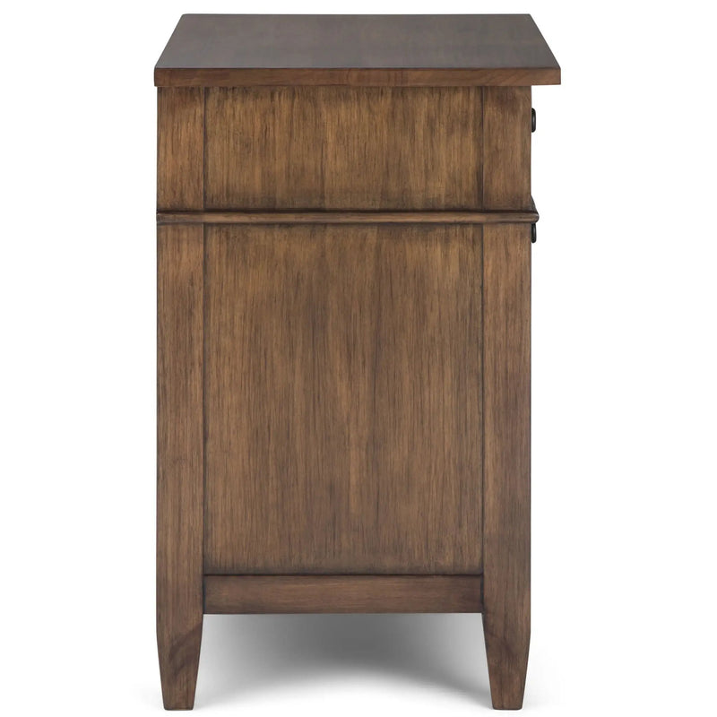Carlton - Bedside Table - Rustic Natural Aged Brown by Unique Piece Furniture