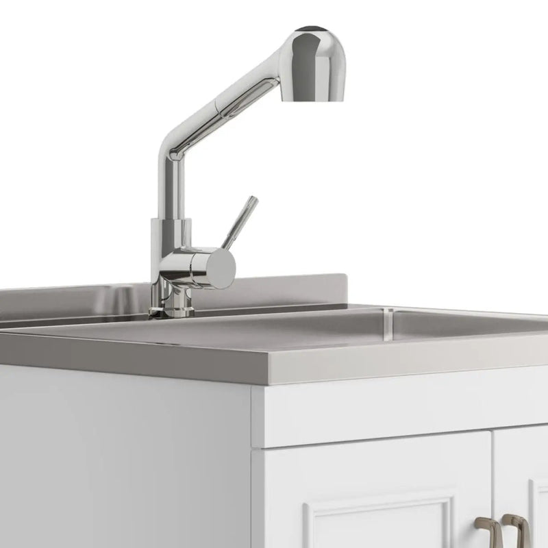Cardinal - Laundry Cabinet With Faucet And Sink - White - Wood by Unique Piece Furniture