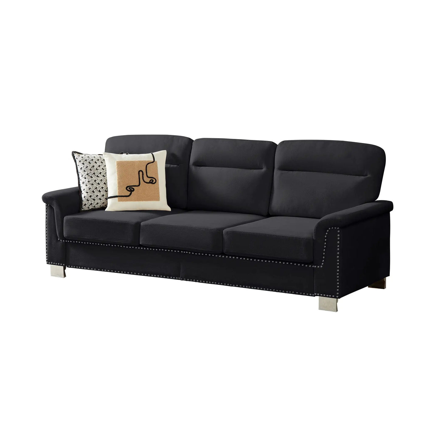 3 Seater Elegant Stationary Sofa by Unique Piece Furniture