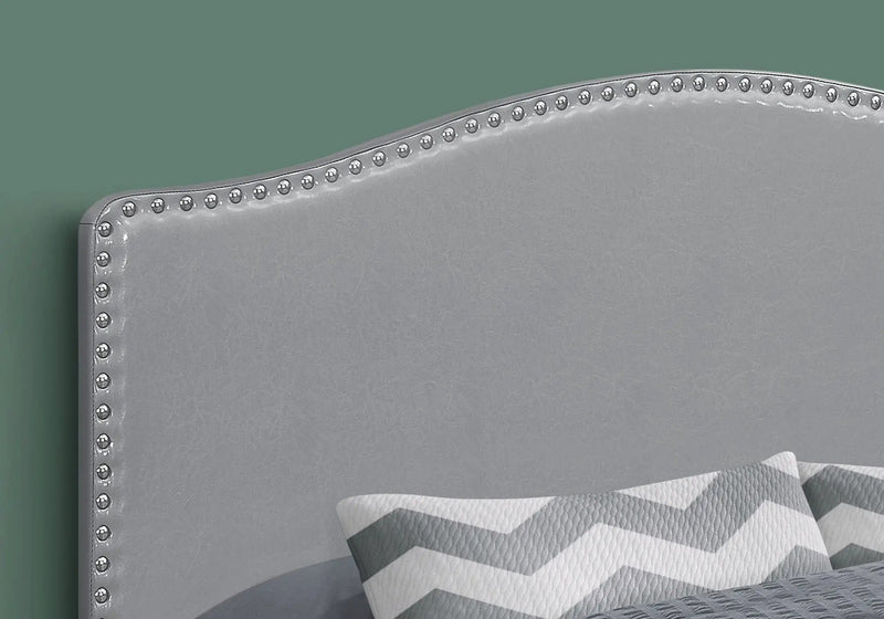 Queen Size Upholstered Gray Headboard - Transitional Style by HouseOfZazla