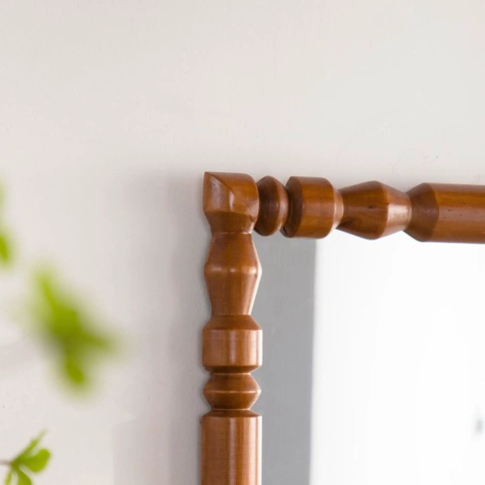 Vintage Wooden Carved Wall Mirror by HouseOfZazla