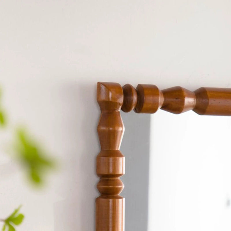 Vintage Wooden Carved Wall Mirror by HouseOfZazla