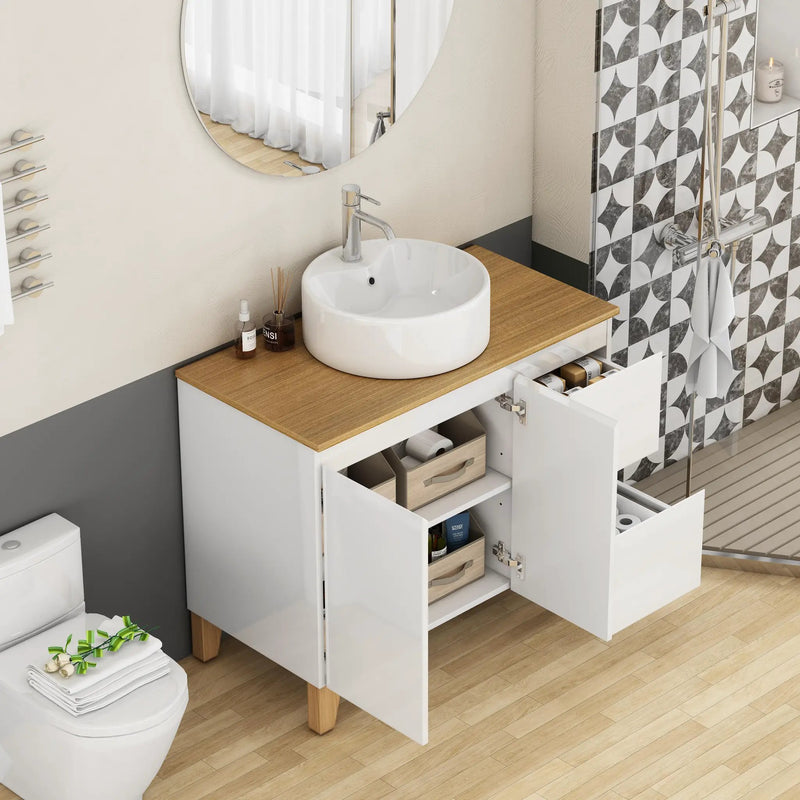 36-Inch Modern Bathroom Vanity with Sink Combo by HouseOfZazla