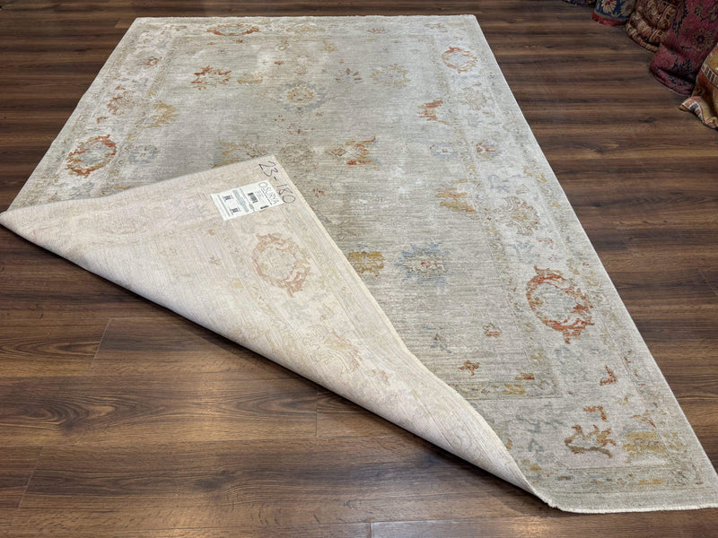 Modern Turkish Oushak Rug 7x9, Netural Colors by Jewel Rugs