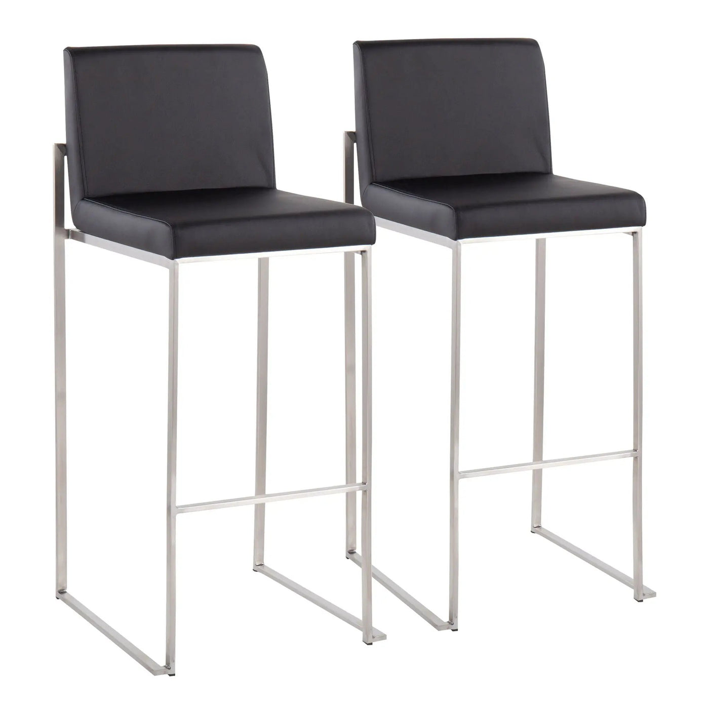 Fuji - Contemporary And Modern Elegance High Back Barstool by HouseOfZazla