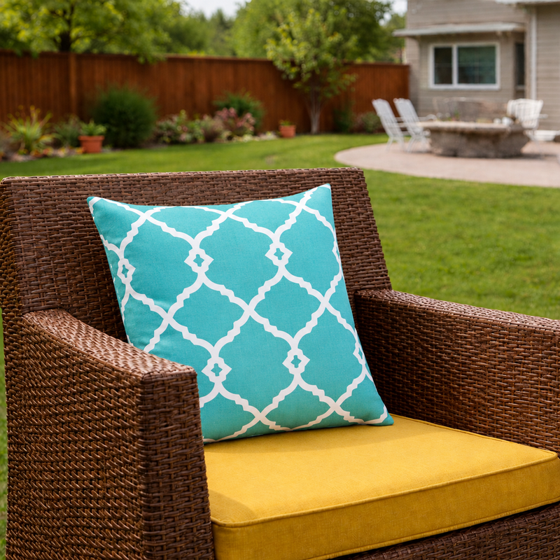 6 Pack Outdoor Pillow Covers - 18x18 Inch by HouseOfZazla