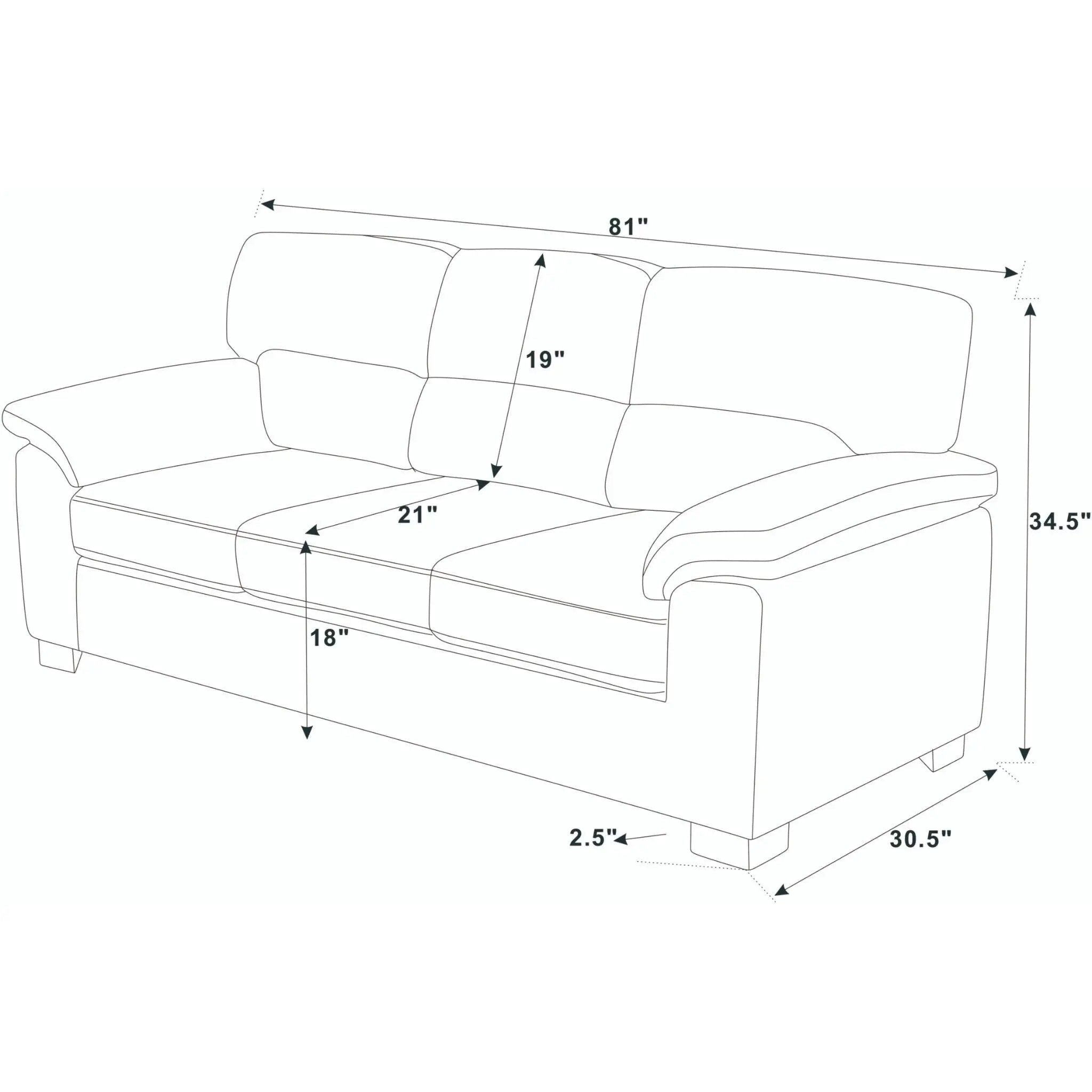 Vintage Inspired 3 Seat Sofa With Tufted Cushions by HouseOfZazla