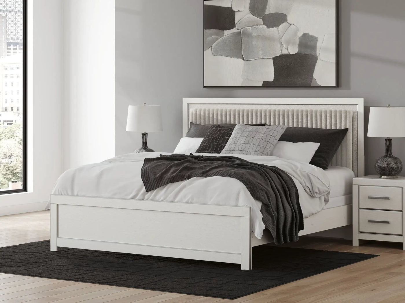 Zuraleus - Upholstered Panel Bed by Unique Piece Furniture