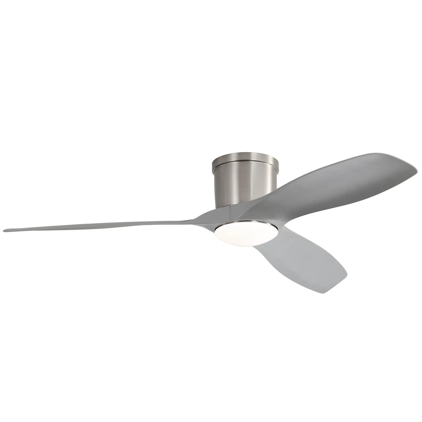 Flush Mount Ceiling Fan With Dimmable LED Light, 3 Blades, Reversible DC Motor Blades For Living Room by Unique Piece Furniture