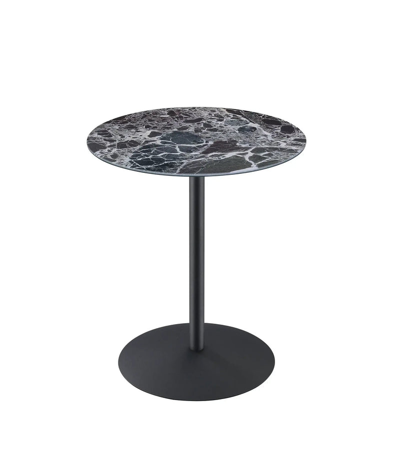 Circa - 17.5" End Table With Marble Textured Top by HouseOfZazla
