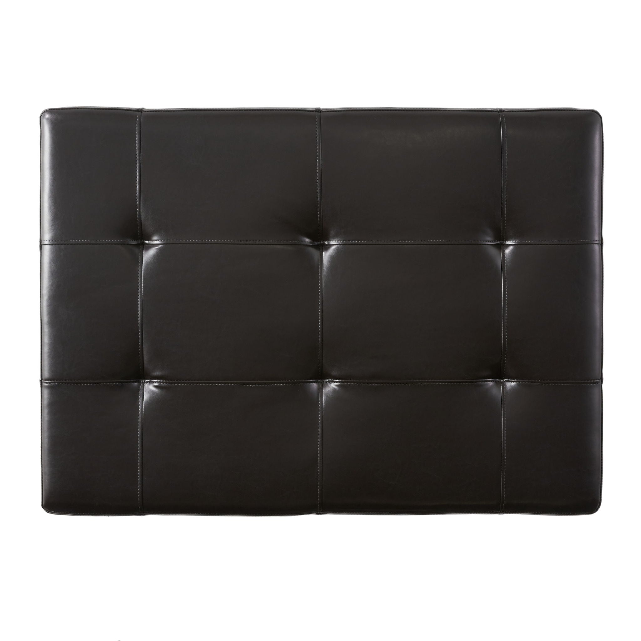 Chatham Ottoman With Drawer Leather Storage Solution - Dark Coffee by HouseOfZazla