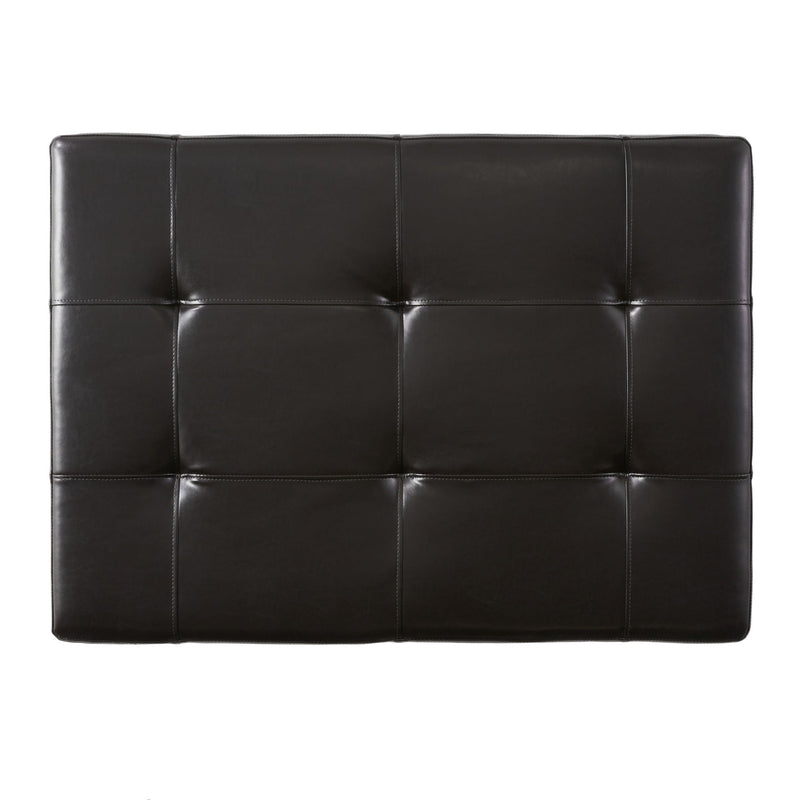 Chatham Ottoman With Drawer Leather Storage Solution - Dark Coffee by HouseOfZazla