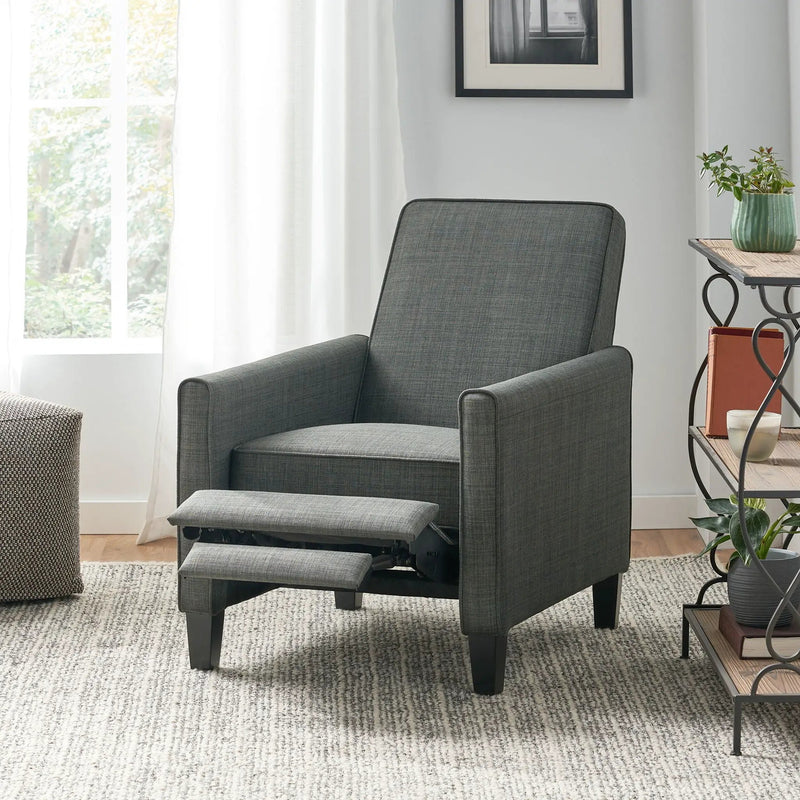 Upholstered Push Back Recliner Chair For Living Room by HouseOfZazla