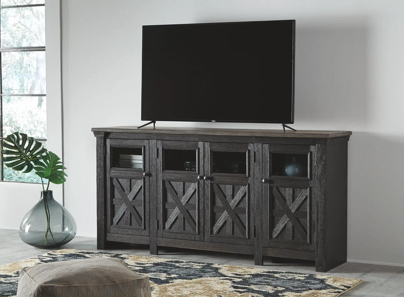 Tyler Creek - Extra Large TV Stand - Black / Gray by Unique Piece Furniture