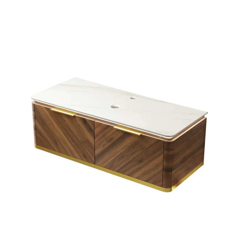 DIPA 48" Wall-Mounted Carrara Bathroom Vanity by HouseOfZazla