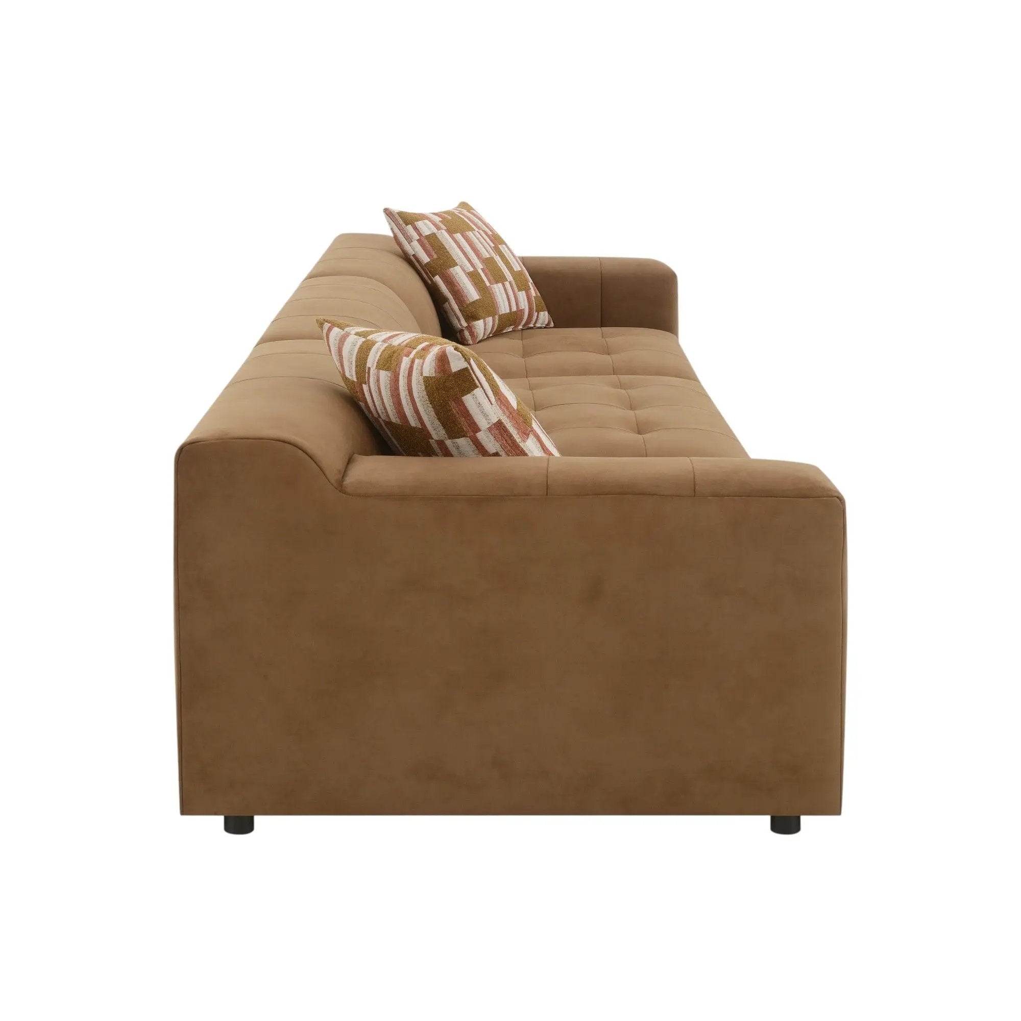 Modular Sofa Set With 2 Matching Toss Pillows - Chocolate by HouseOfZazla