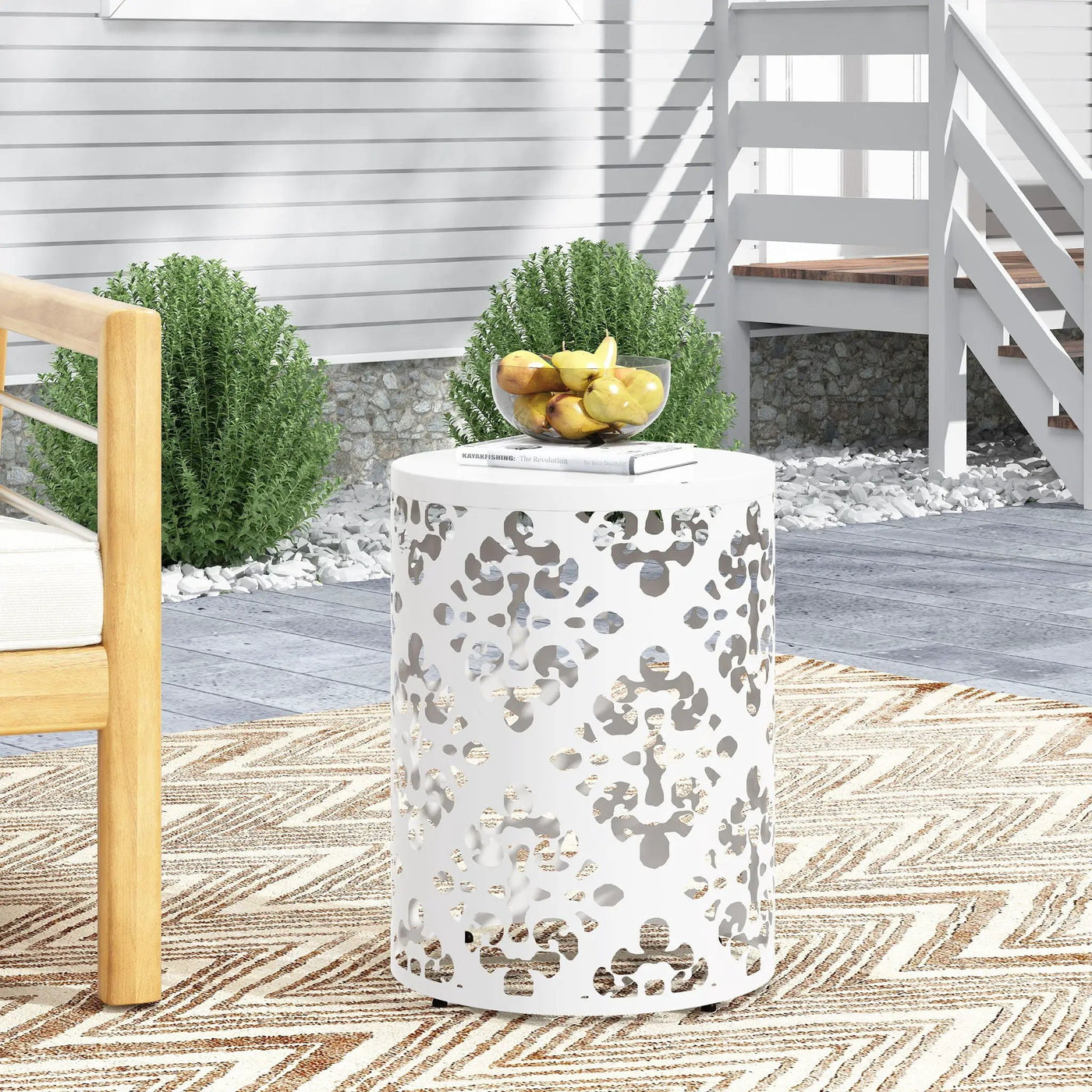 Outdoor Metal Modern Design End Table by HouseOfZazla