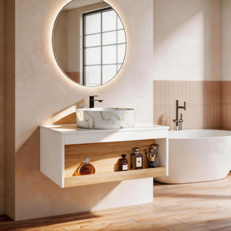 Floating Bathroom Vanity With Vessel Sink by Unique Piece Furniture