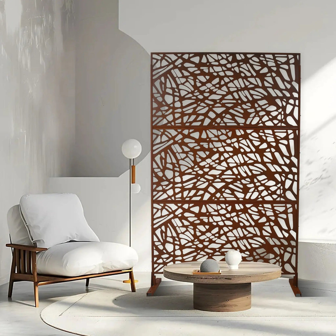 Outdoor & Indoor Freestanding Decorative Privacy Screen by HouseOfZazla