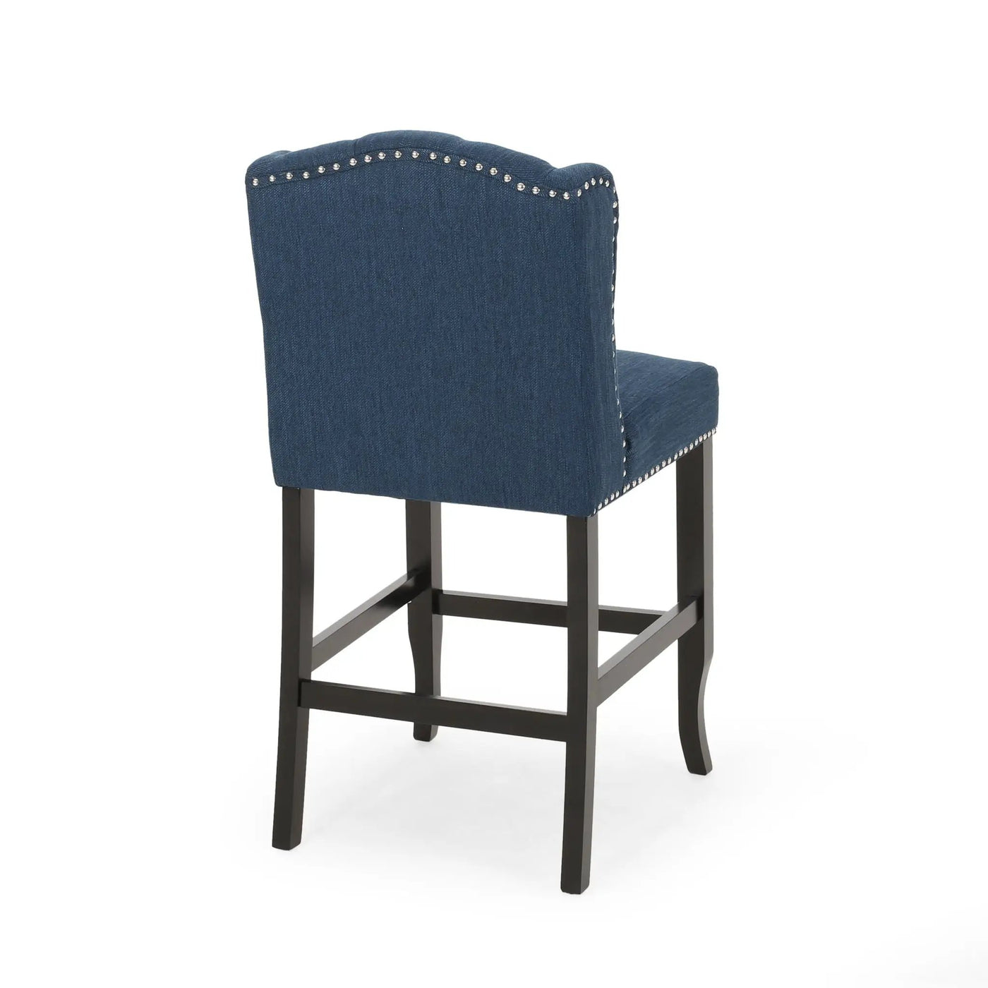 Vienna Fabric Tufted Counter Stool With Nailhead Accents (Set of 2) by HouseOfZazla