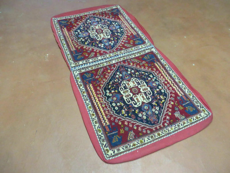 2'X 4' Antique Handmade Turkish Floral Oriental Wool Rug Pillow Case Cushion by Jewel Rugs
