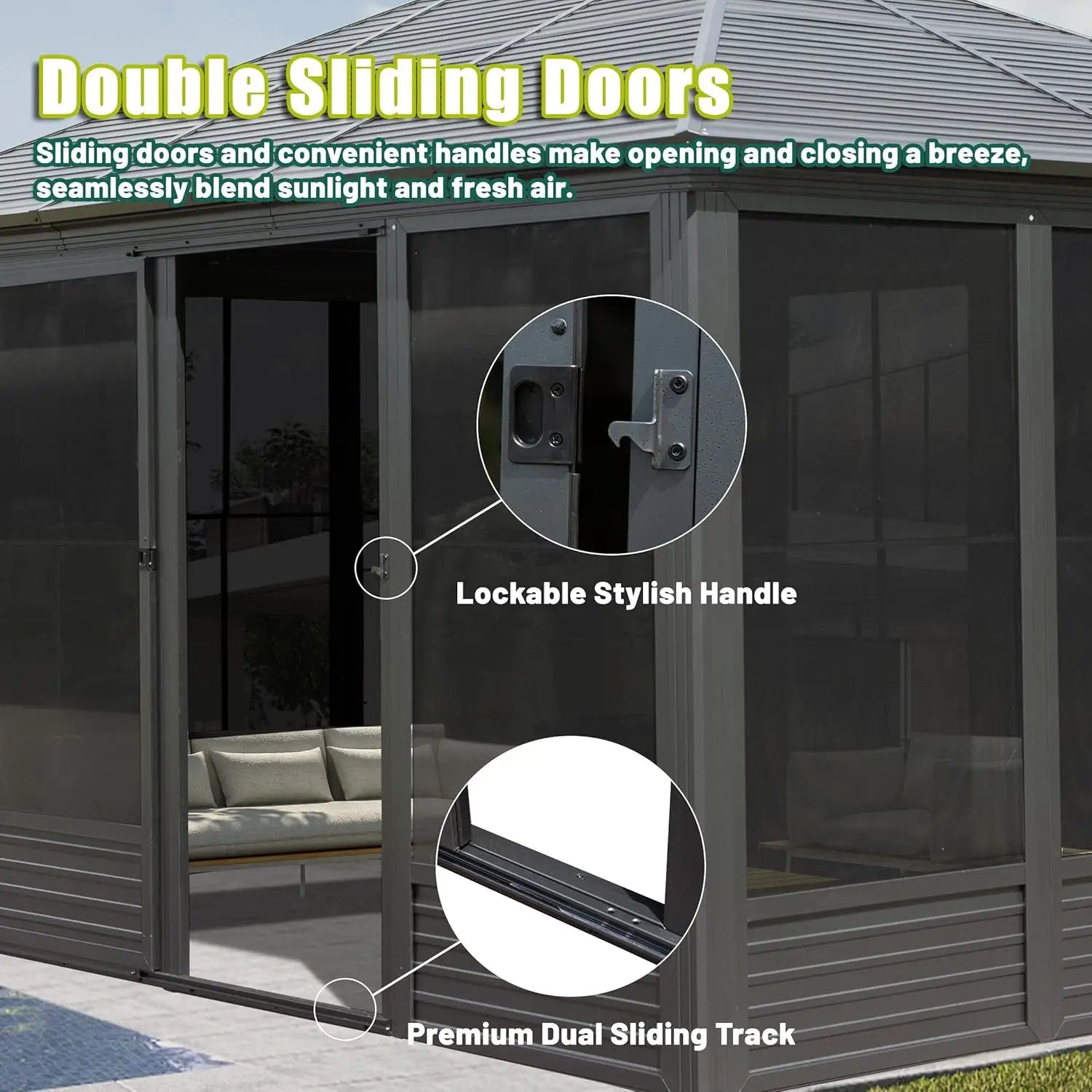 11.2x14.6FT Aluminum Hardtop Gazebo by HouseOfZazla