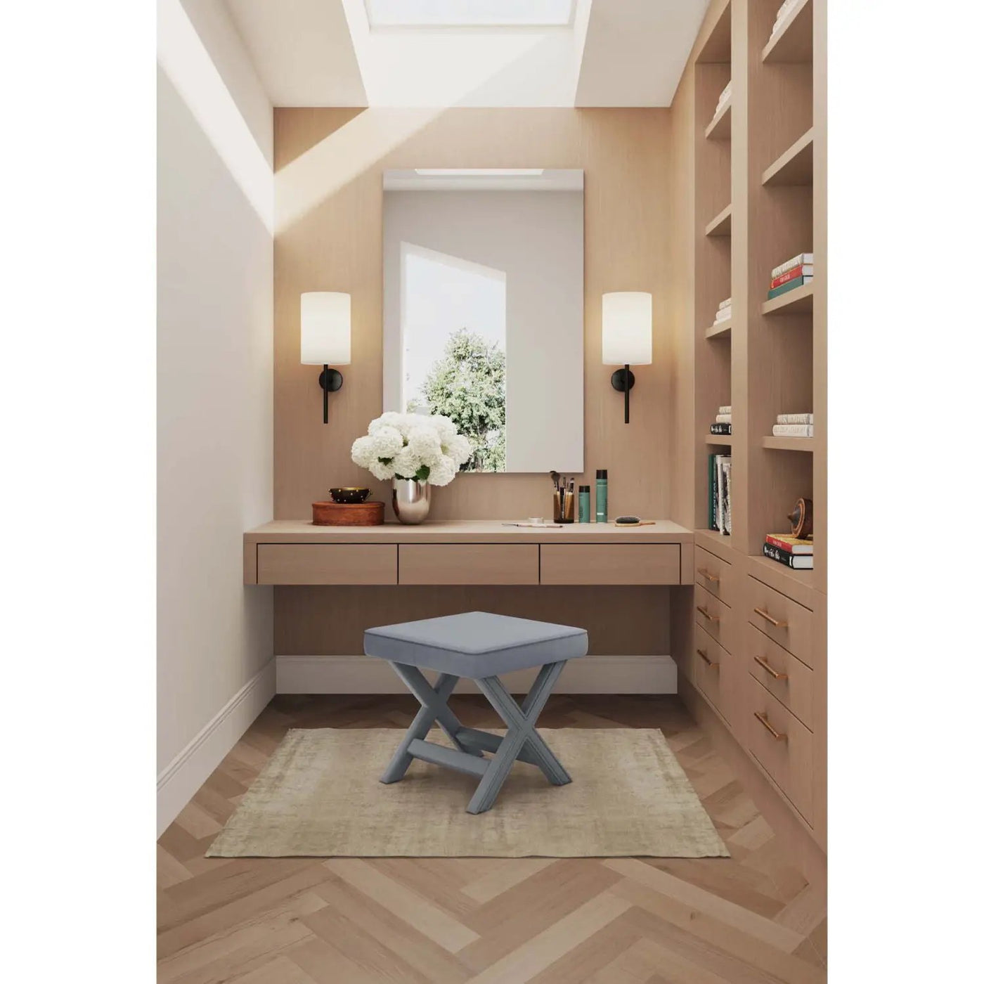 Abigail - Accent Bench With Piped Cushion by HouseOfZazla