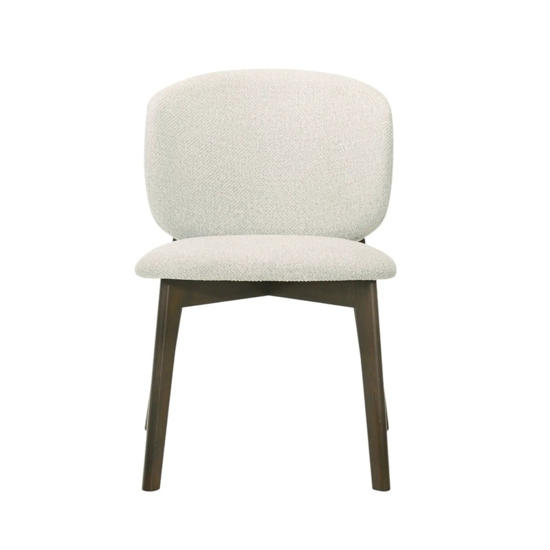 Mallin - Side Chair (Set of 2) - Gray / Walnut by HouseOfZazla