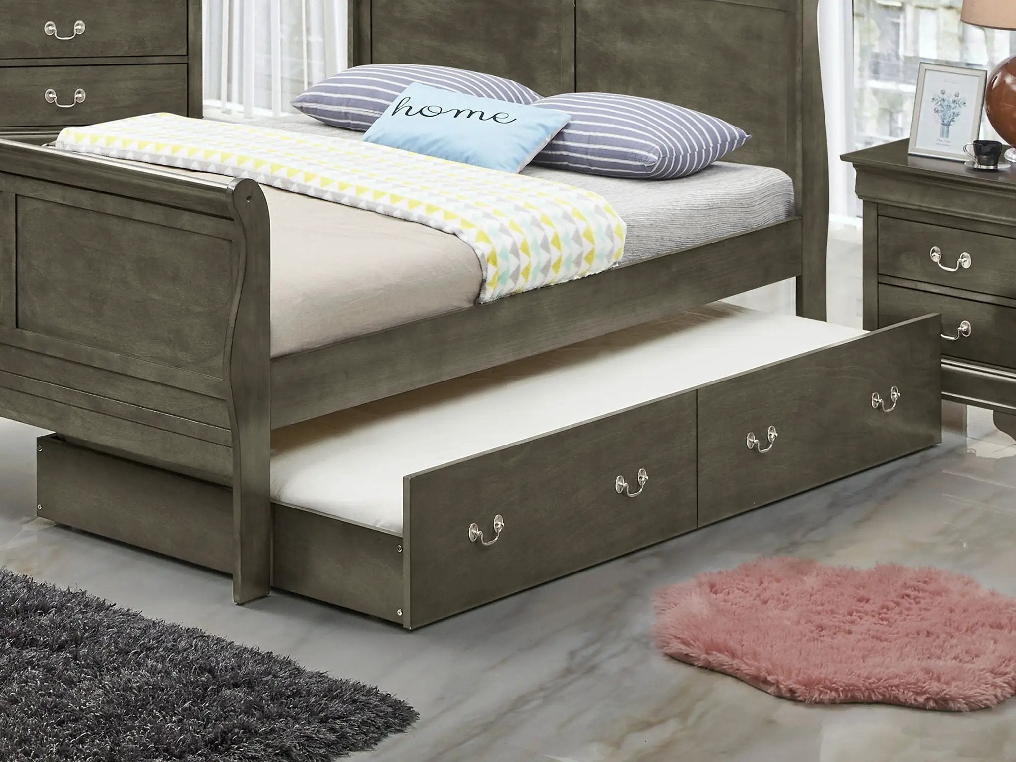 Elegant Trundle Bed With Timeless Charm by Unique Piece Furniture