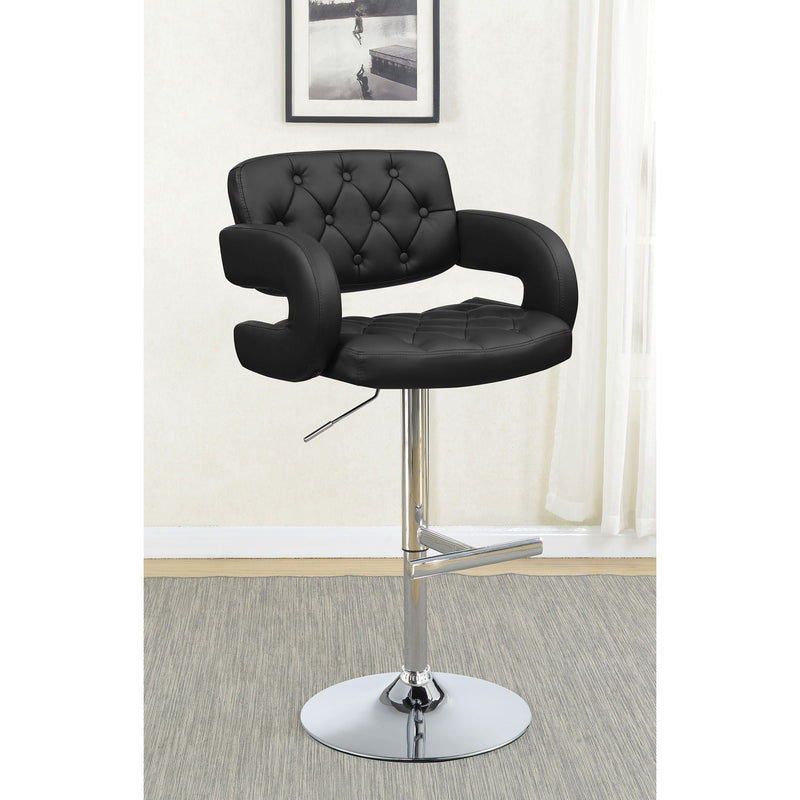 Adjustable Bar Stool With Upholstery by HouseOfZazla