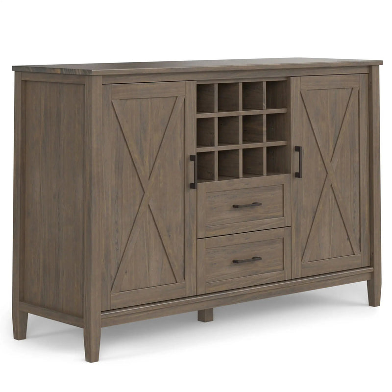 Ela - Sideboard With Wine Storage - Smoky Brown by HouseOfZazla