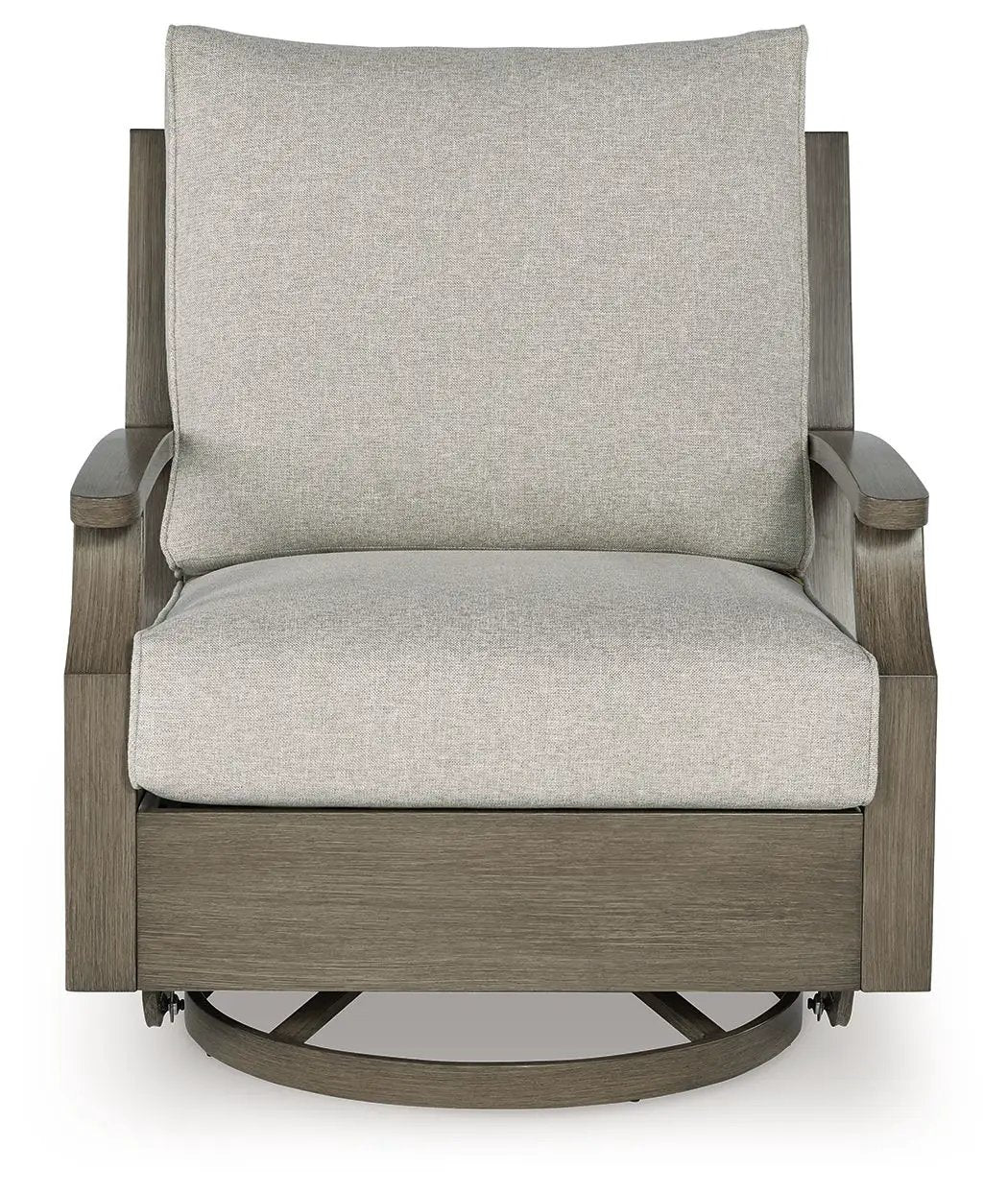 Rainier Ranch - Swivel Glider Chair With Cushion - Brown / Beige by Unique Piece Furniture
