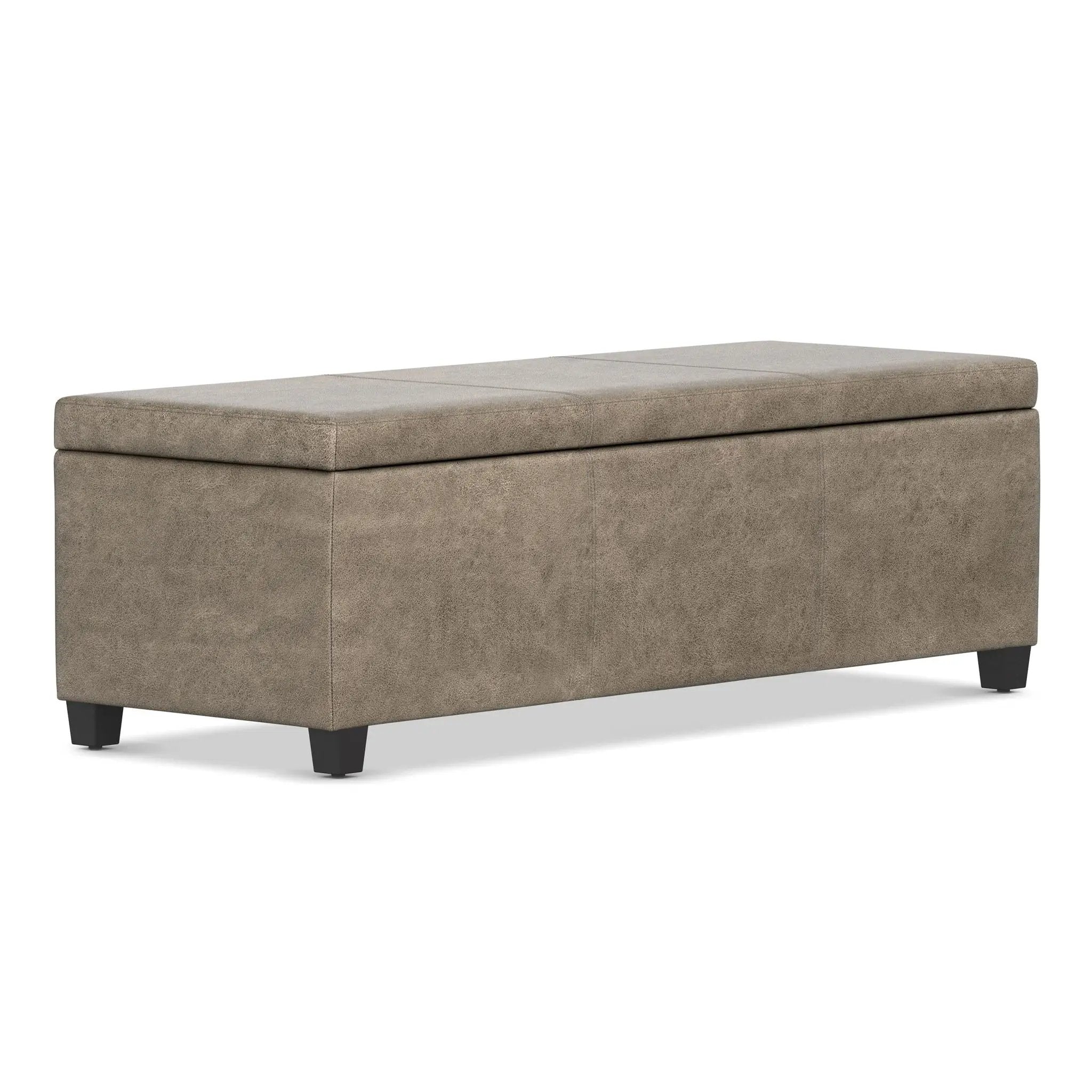 Avalon - Storage Ottoman Bench - Brown by HouseOfZazla
