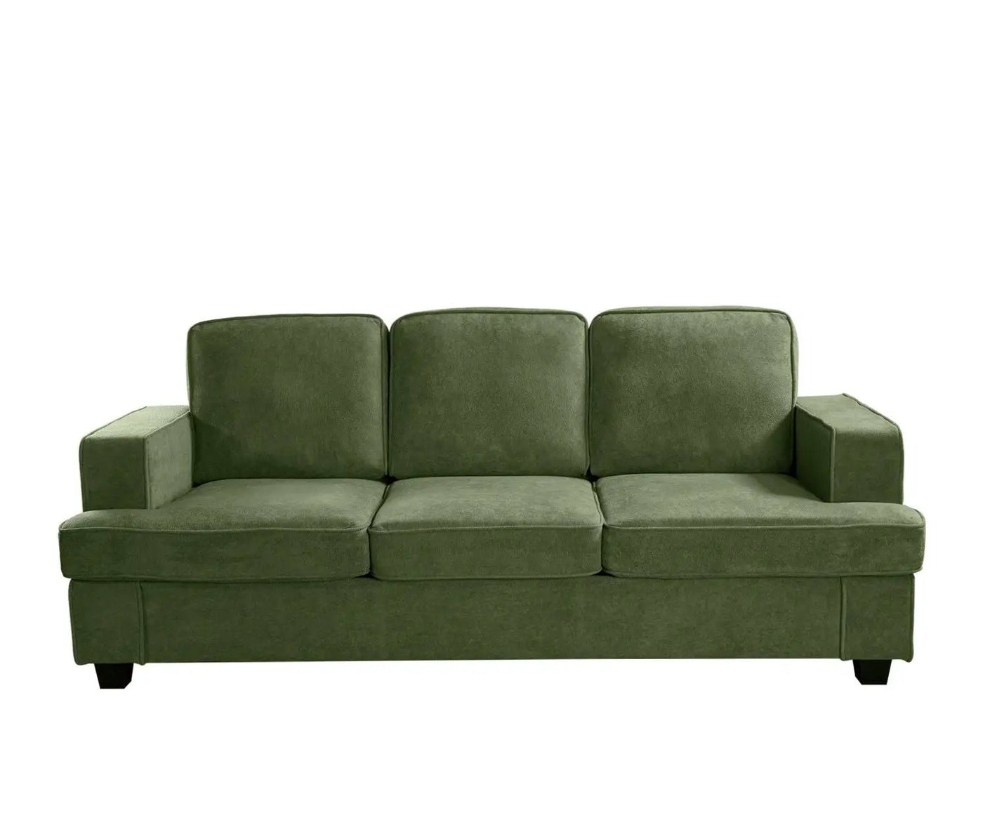 Modern Sofa, Comfortable 3 Seater Couch With Deep Seating, Loose Back Cushions, Wide Arms by Unique Piece Furniture