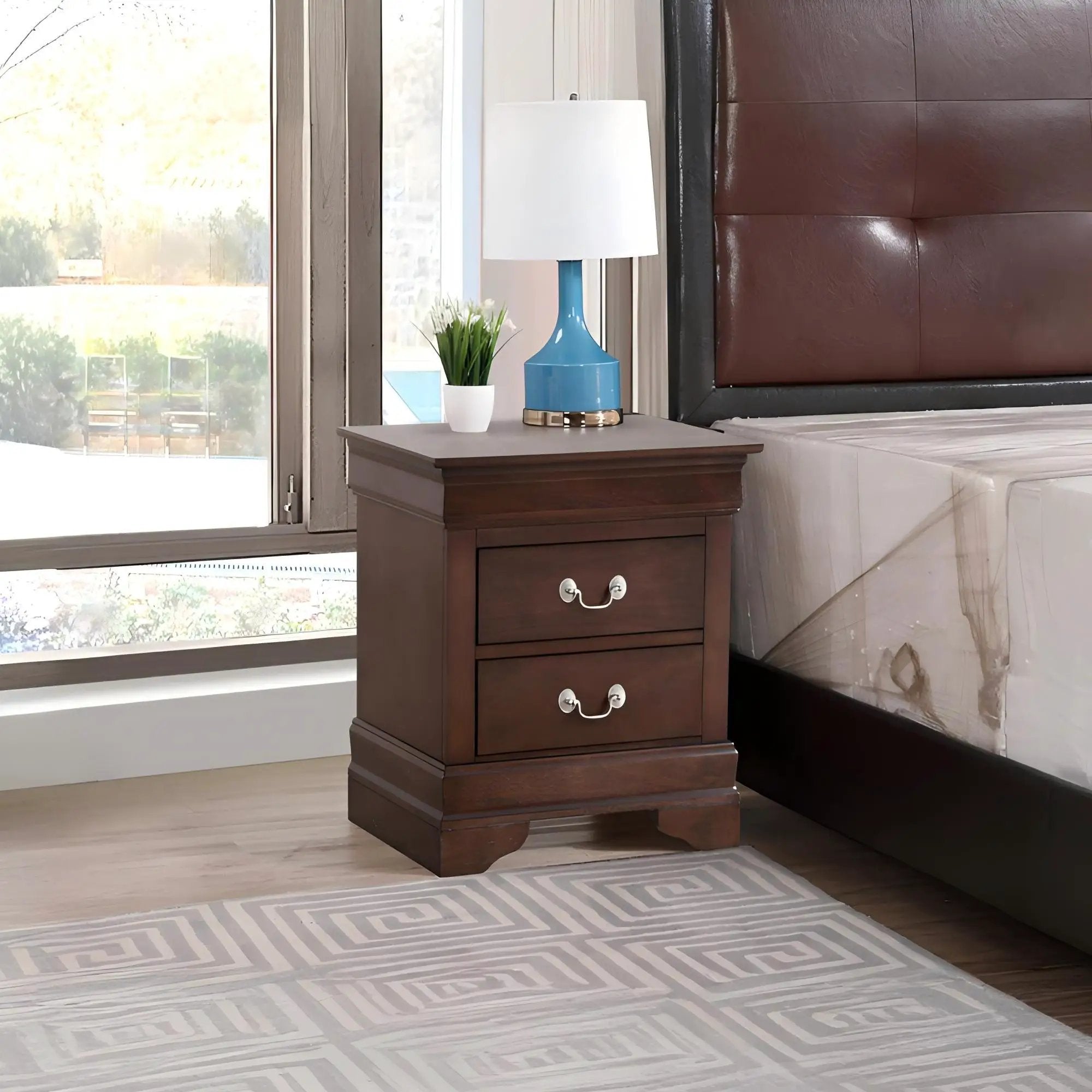 Louis Phillipe - Storage Nightstand - Cappuccino by Unique Piece Furniture