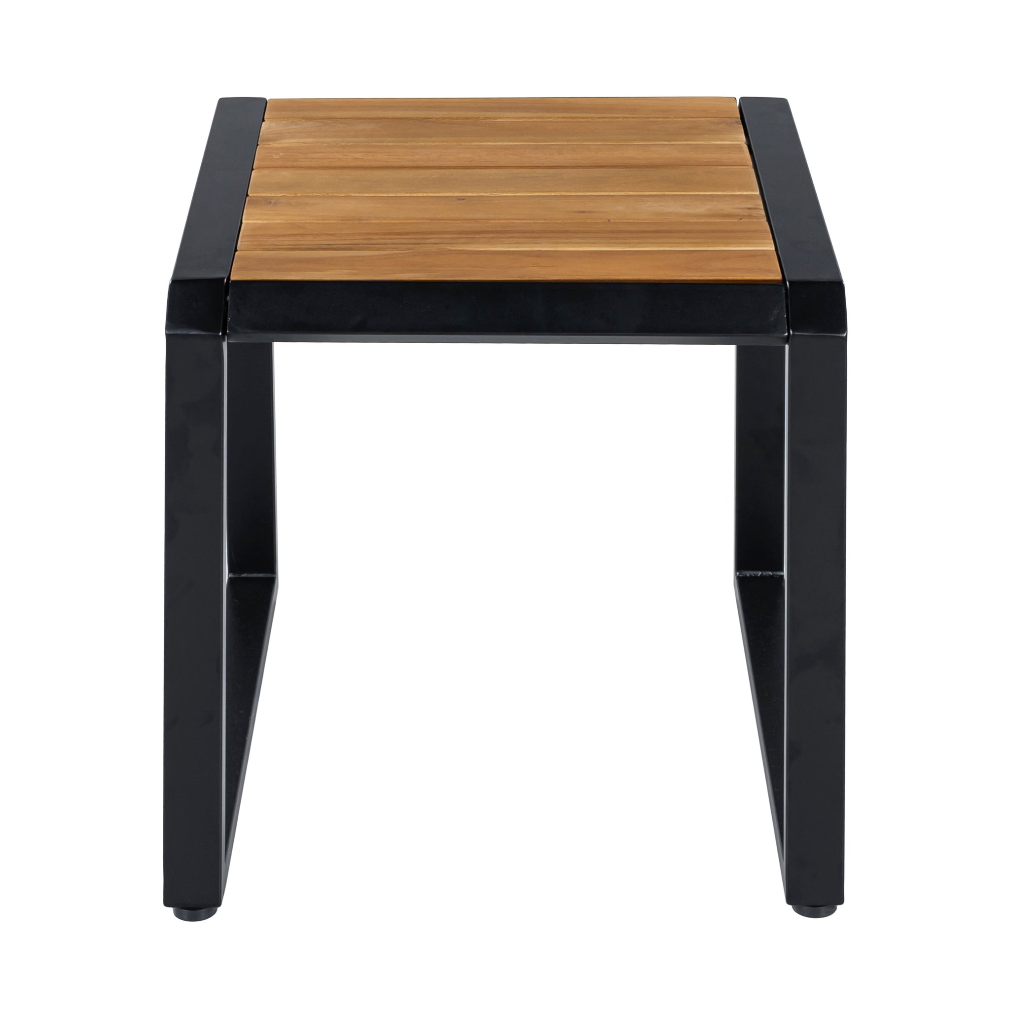 Outdoor Side Table with Teak Wood Top by HouseOfZazla