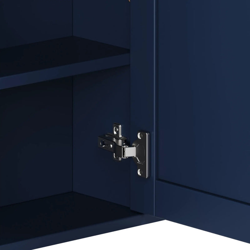 Bathroom Wall Storage Cabinet With Mirror And Adjustable Shelf, 6 Open Shelves by HouseOfZazla