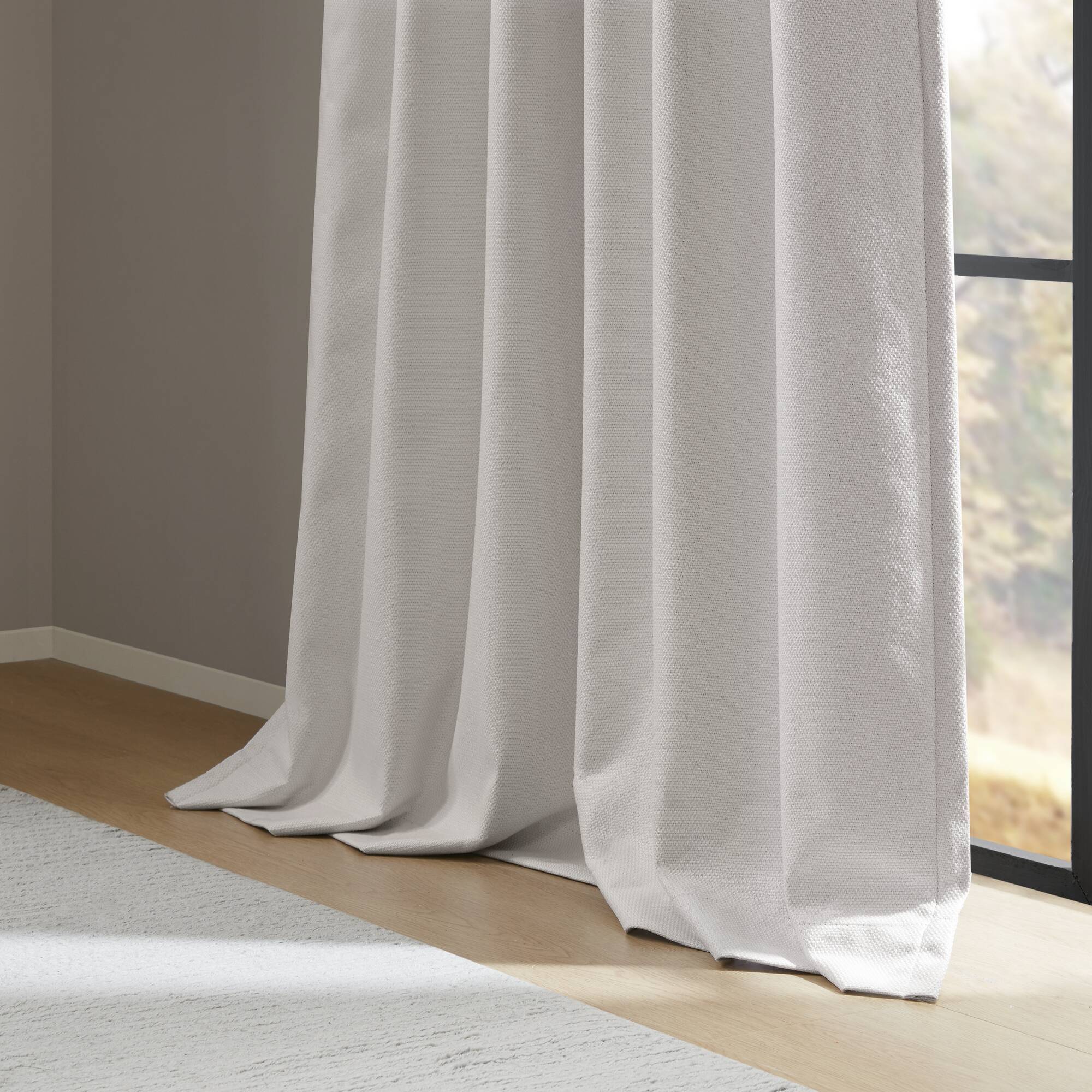 2-PK 52x84" Sound Blocking Total Blackout Curtain Panel Pair White by HouseOfZazla