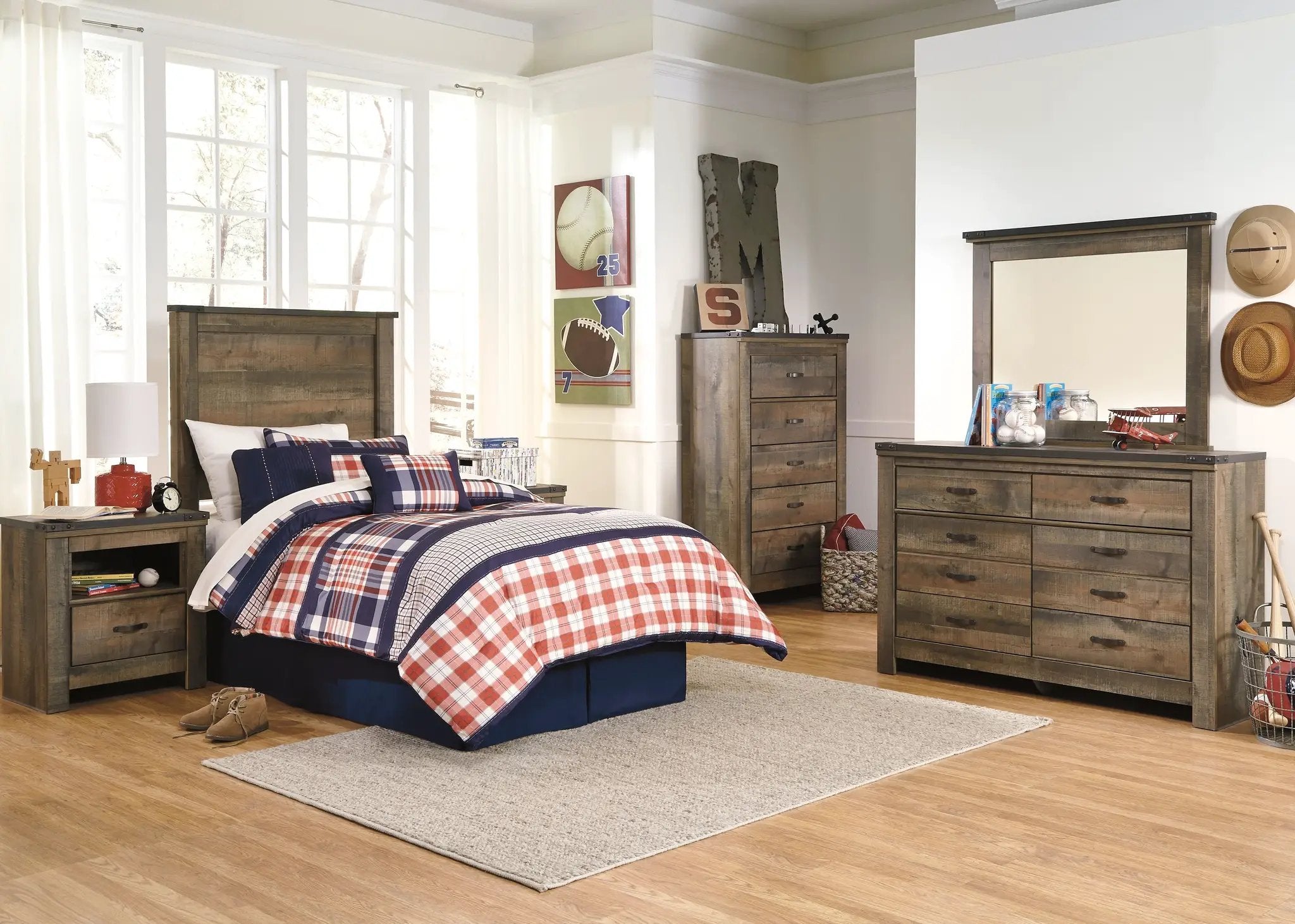 Trinell - Five Drawer Chest - Brown by Unique Piece Furniture