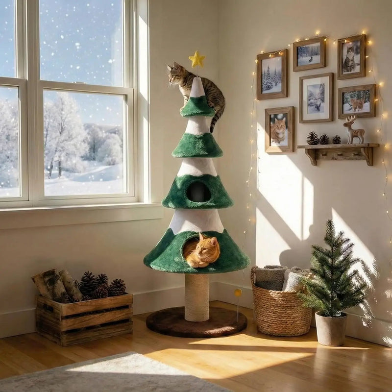 62" Cat Tree with Heavy Duty Base by HouseOfZazla