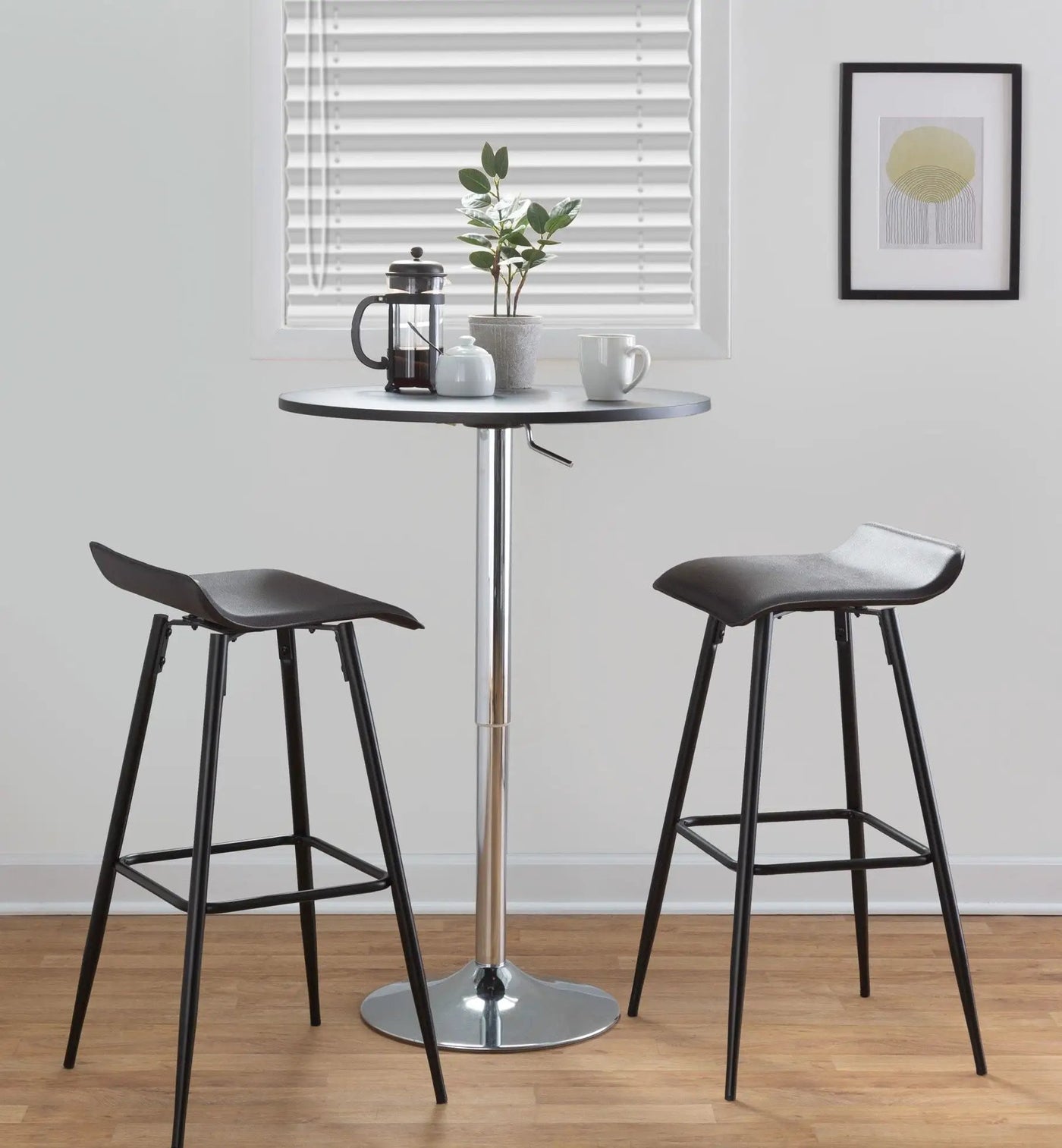 Ale - Contemporary Fixed-Height Bar Stool (Set of 2) by HouseOfZazla